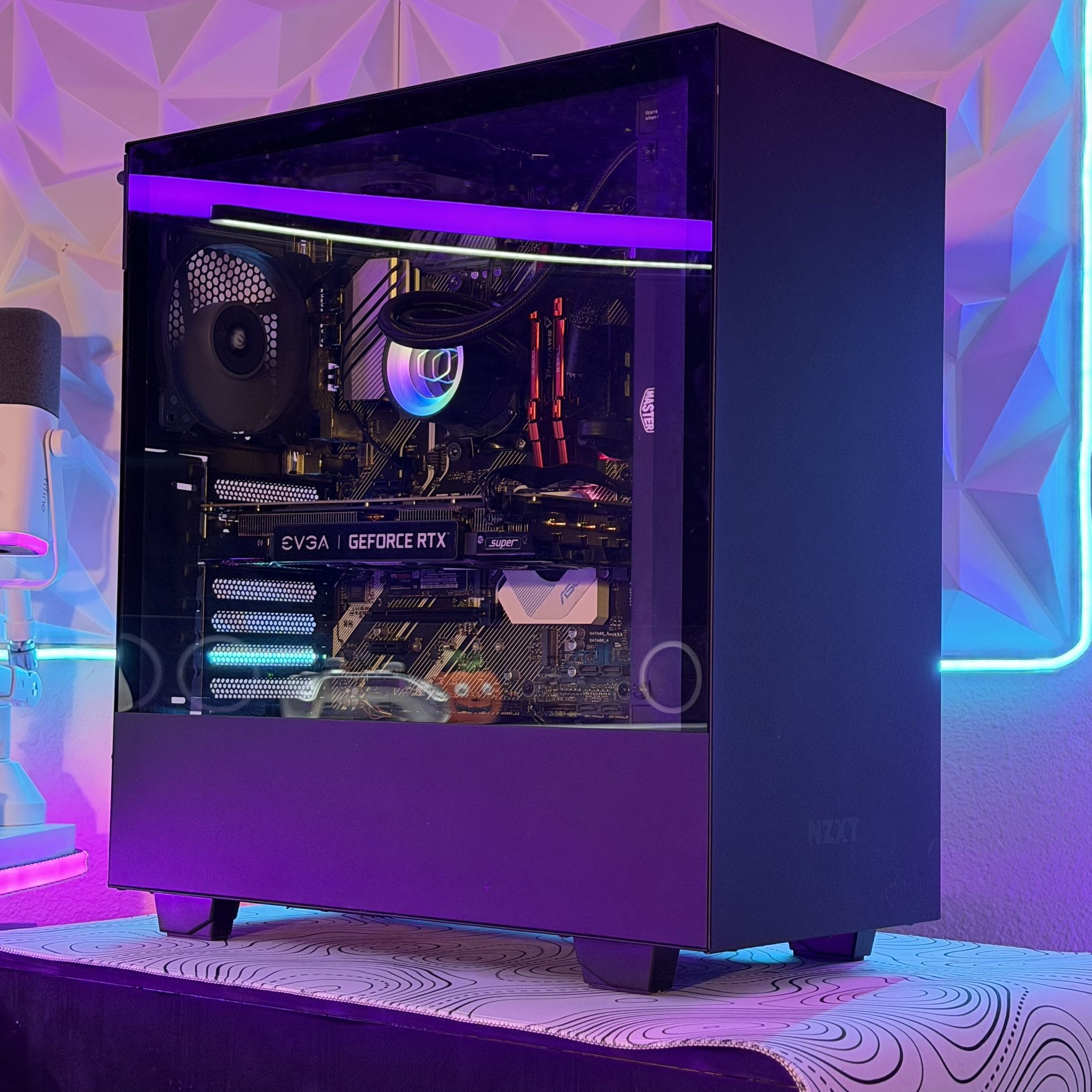 Custom Built Liquid Cooled Gaming PC Desktop Computer RTX 2060 Super Ryzen 5 5600X
