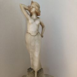Vintage Sculpture And Pedestal 