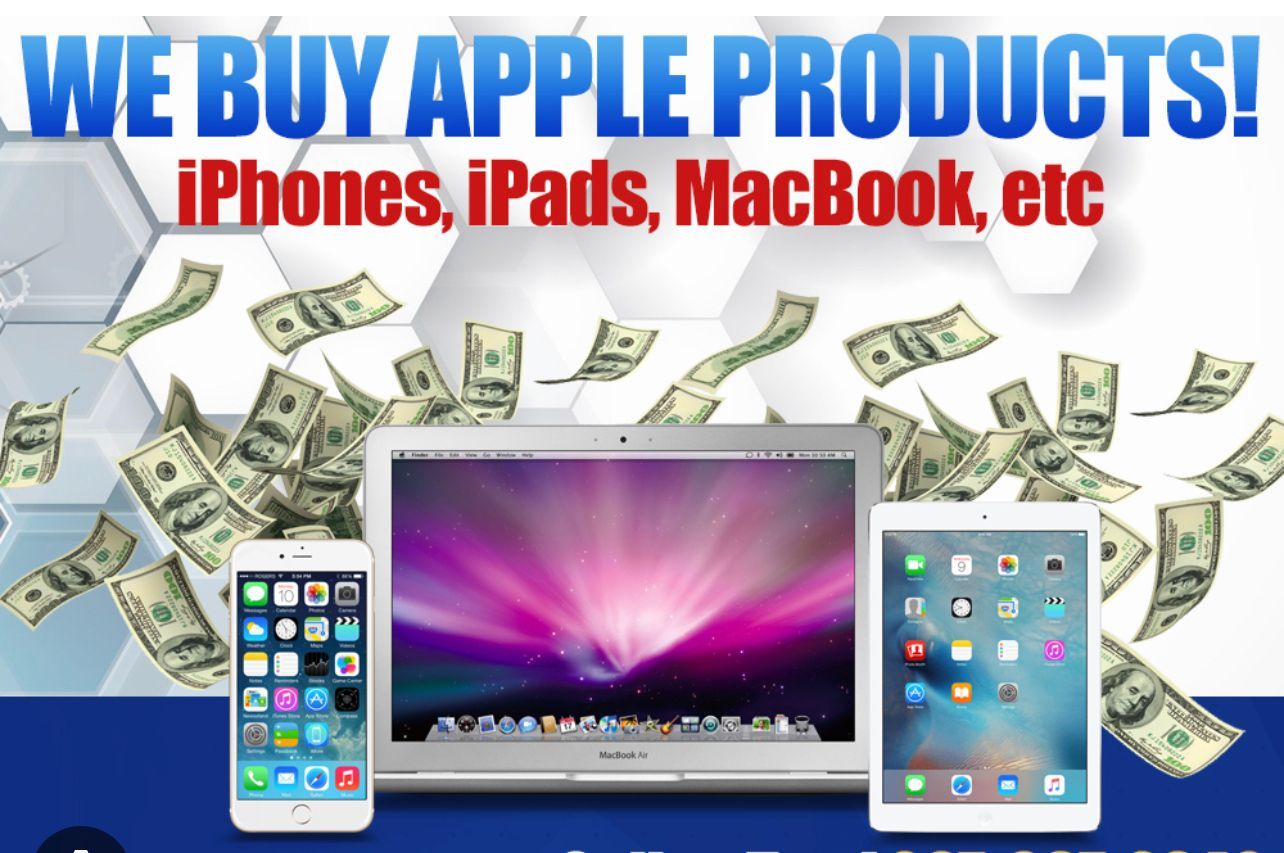 WE BUY MACBOOK PRO / AIR / IPAD / IMAC / PS5