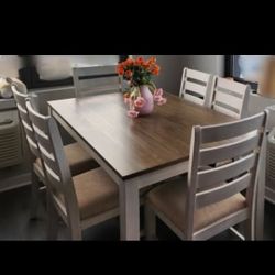 Dining Table with 6 Chairs (Great Condition)