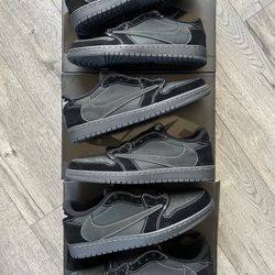 Jordan 1 Low OG SP Travis Scott Black Phantom 