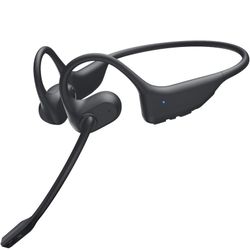 Open Ear Headphones with Mic, Bluetooth Headset