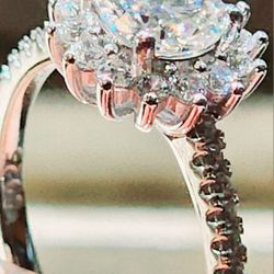 Certified Moissanite Diamond Ring 