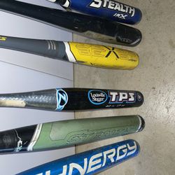 3 Softball Bats 3 Baseball Bats $100