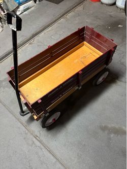 Radio flyer wooden wagon