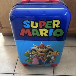 Super Mario Bros Kids Hard Suitcase NEW