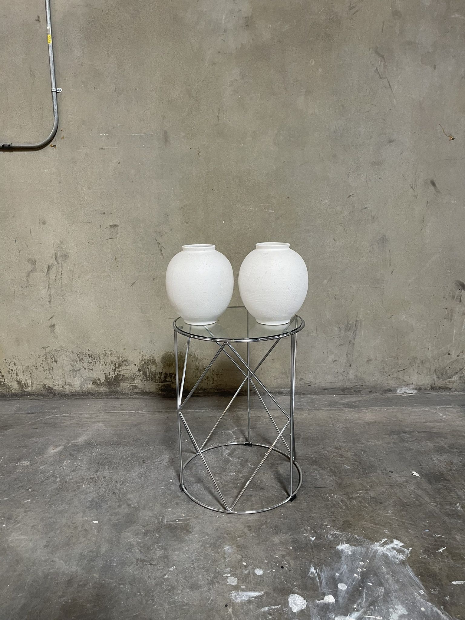 2 Small Ceramic “Le Tauci Garden” Vases