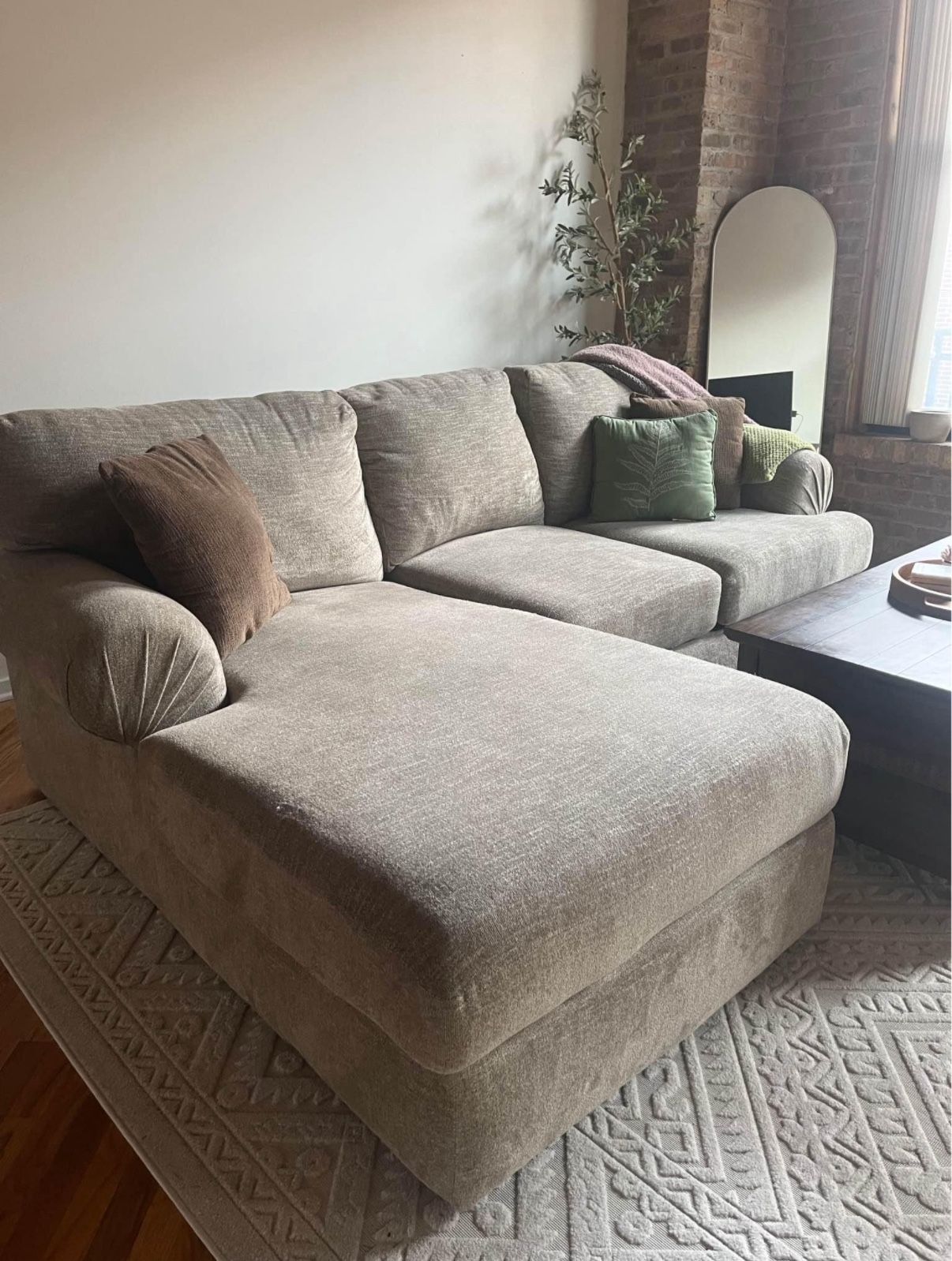 Beige Sectional / Couch