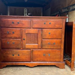 Solid cherry, wood vanity, dresser