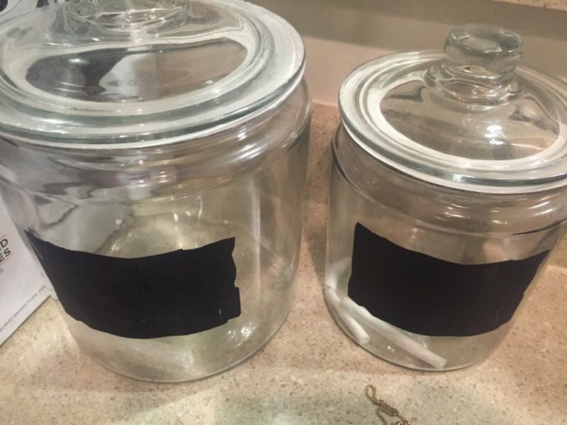 Pier 1 Jars with Chalkboard