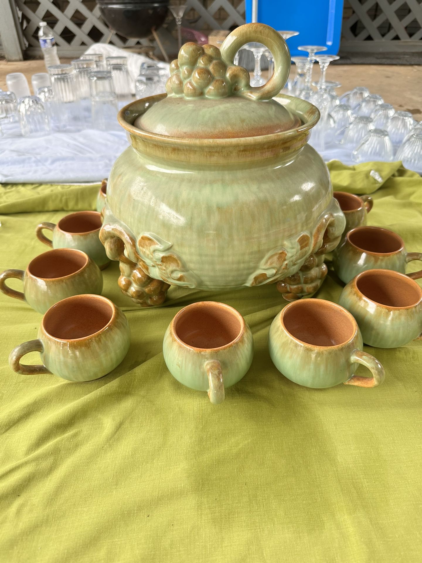 VINTAGE Dümler & Breiden German Punch Bowl Set
