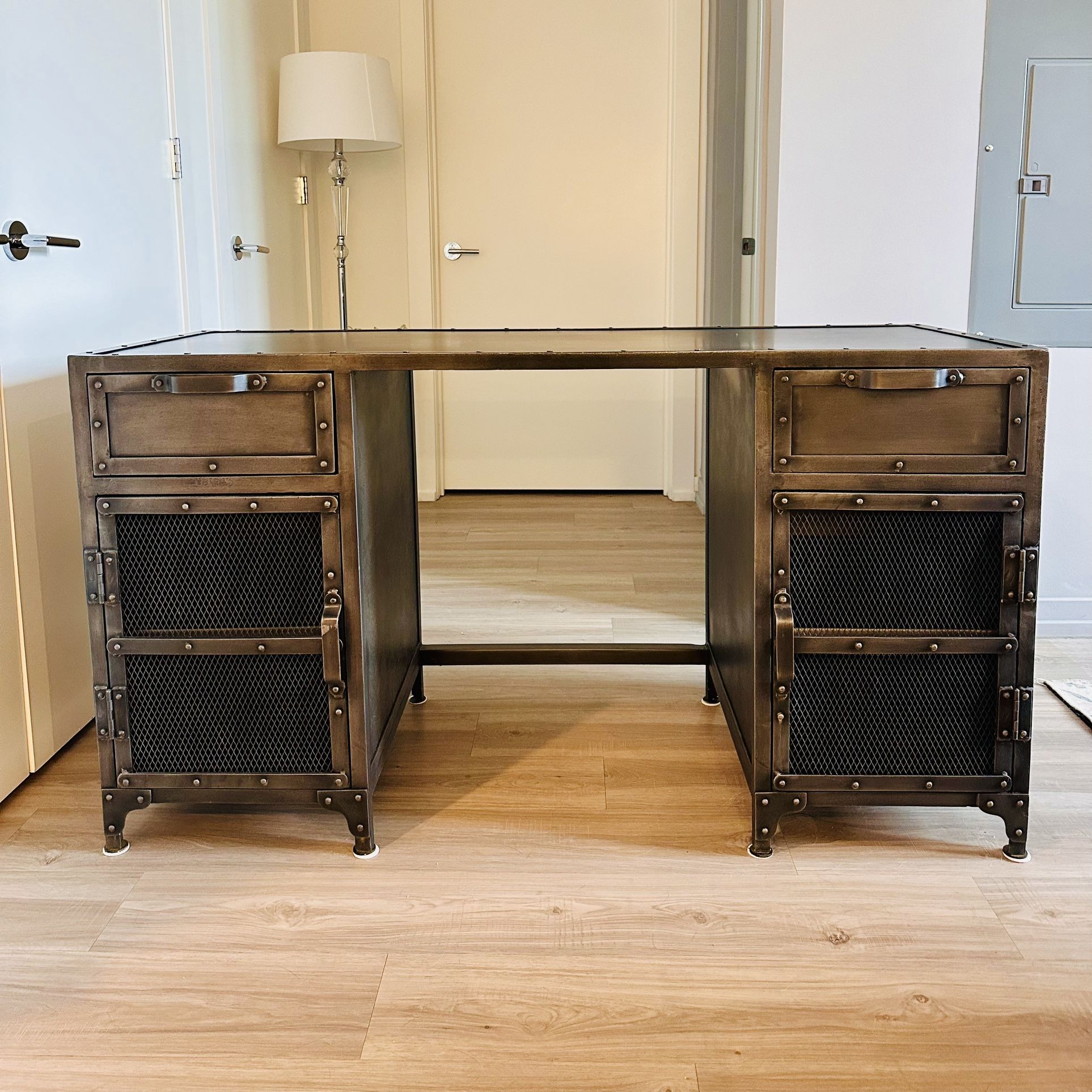 Restoration Hardware Industrial Metal Desk by BERNZ