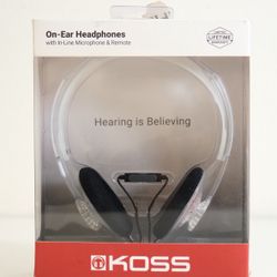 Koss KPH30i Clear Retro Style On-Ear Headphones