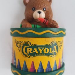 1992 Crayola Teddy Bear Christmas Ornament, Binney & Smith