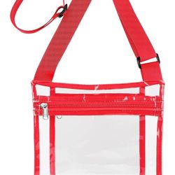 Red Clear Purse