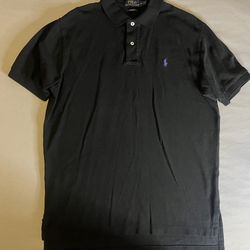 Polo Ralph Lauren Short Sleeve Polo Shirt Short Sleeve Black Purple Mens Large  