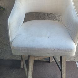 Three Barstool Swivel Chairs