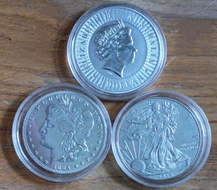 Silver Dollars (Qty:3)