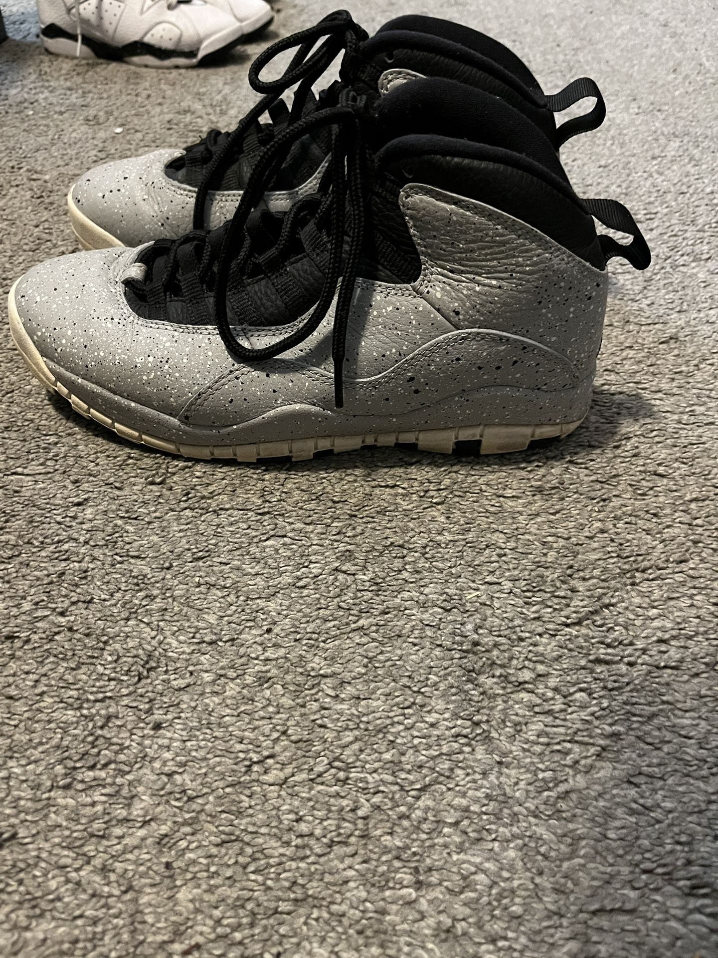 Size 8 Men Jordan 10 Retro Light Smoke Grey