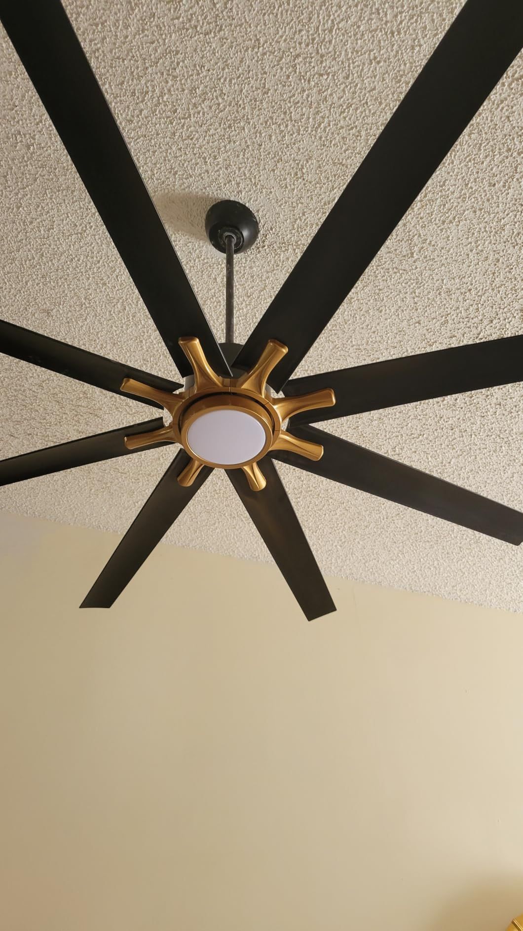 72” Ceiling Fan with Light & Remote | Black DC Motor, Reversible, Dimmable