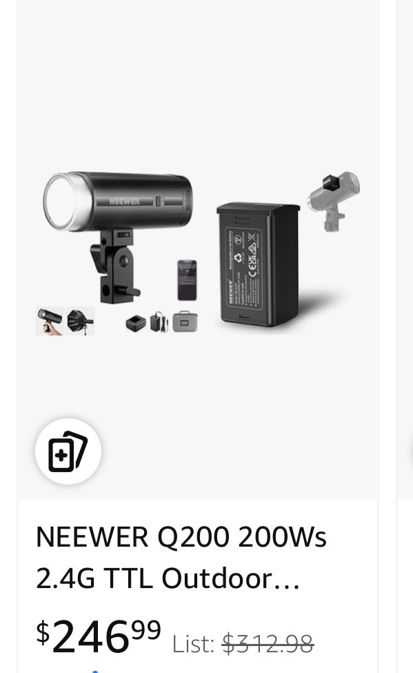 NEEWER Q200 200Ws TTL Outdoor Studio Flash Strobe with App