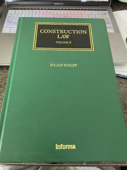 Construction Law Volume 2 By Julian Bailey 2011 Book
