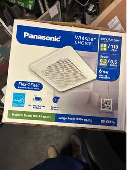 Panasonic whisper exhaust fan