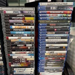 PS3 and PS4 games for sale