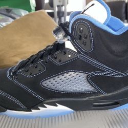 Retro Air Jordan 5 Black University Blue Size 10.5