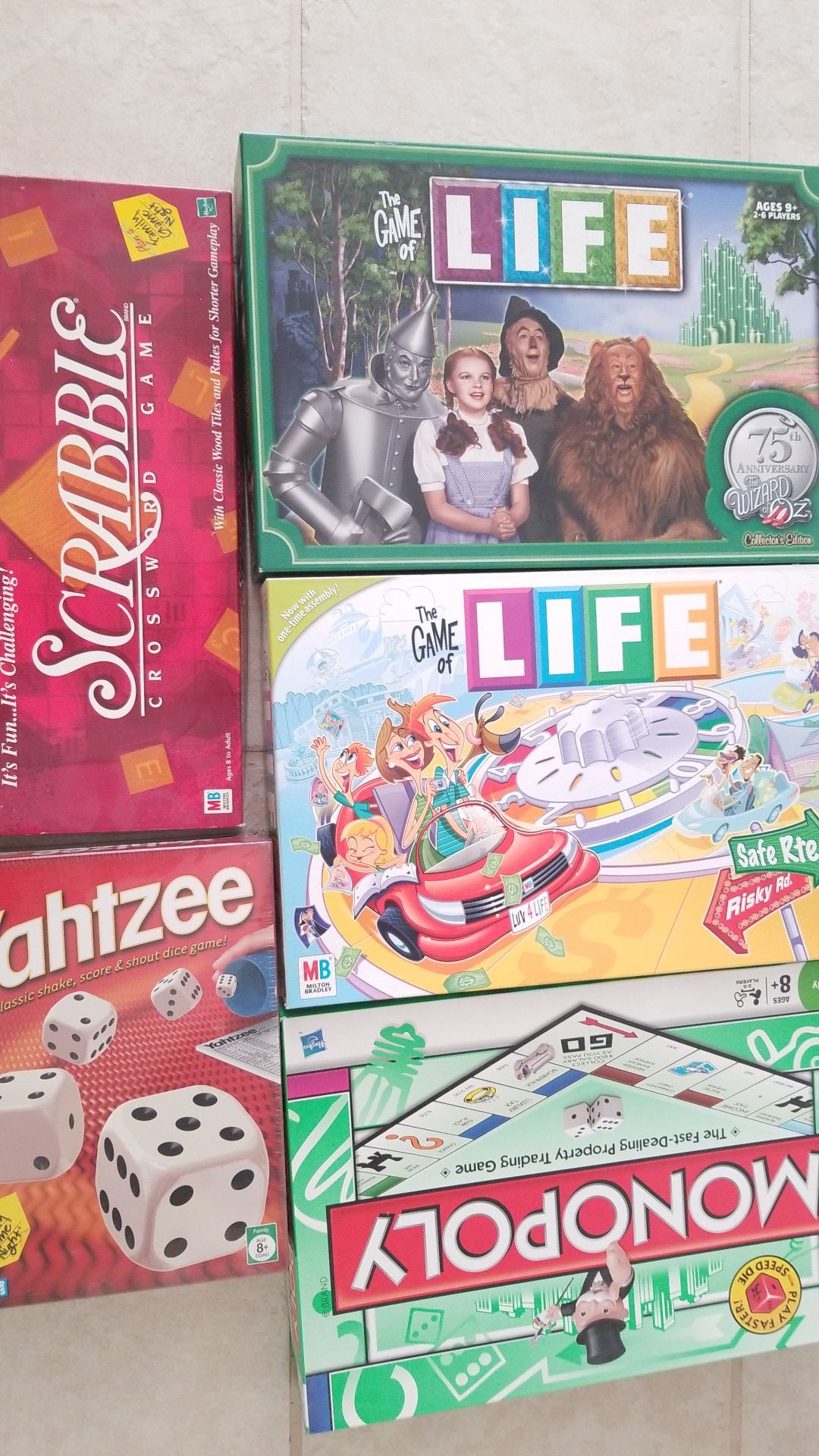 Various Kids (8+, 9+) board games