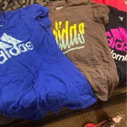 Three Adidas Workout Tees