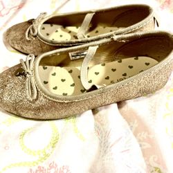 Gold Carter’s Ballerina Shoes 