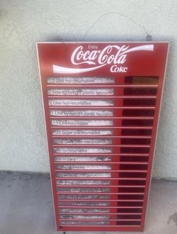 Coca-Cola Menu Board Pricing Numbers Letters Electronic Reproduction Store Board