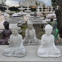 Concrete Buddha Statue / Cement Garden Backyard Buddhas