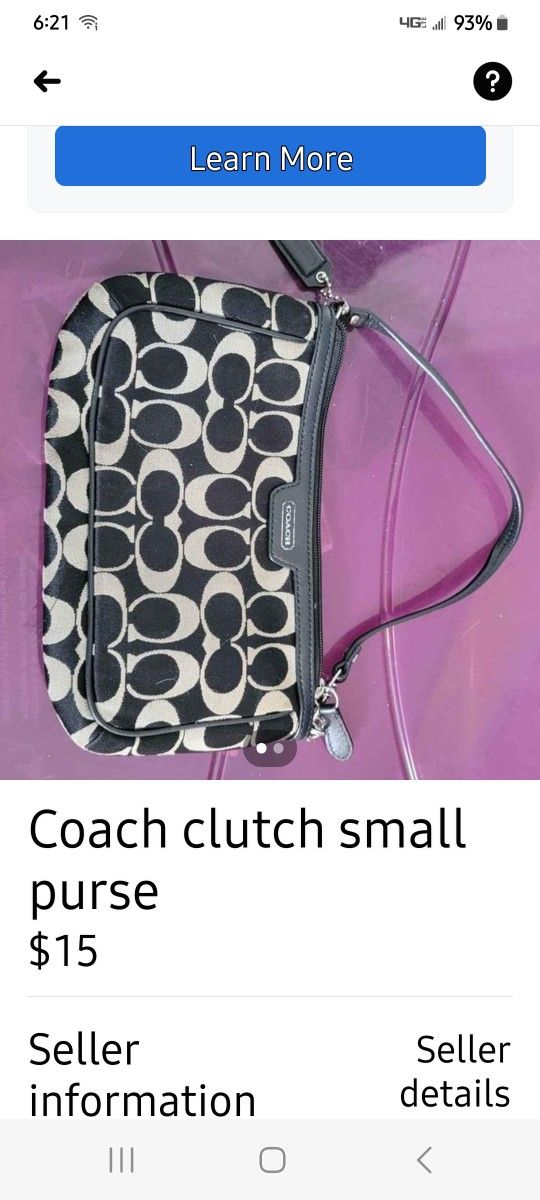 Coach Small Clutch