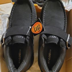 BNIB BLACK SUEDE LUG SHOES 