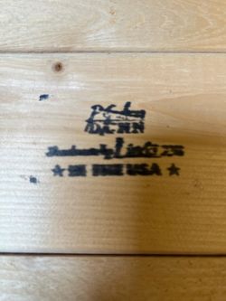 Wooden sign