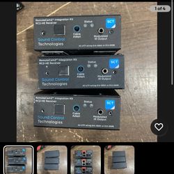 SOUND CONTROL TECHNOLOGIES REMOTE CAM2 RC2-HE RECEIVER LOT OF 3