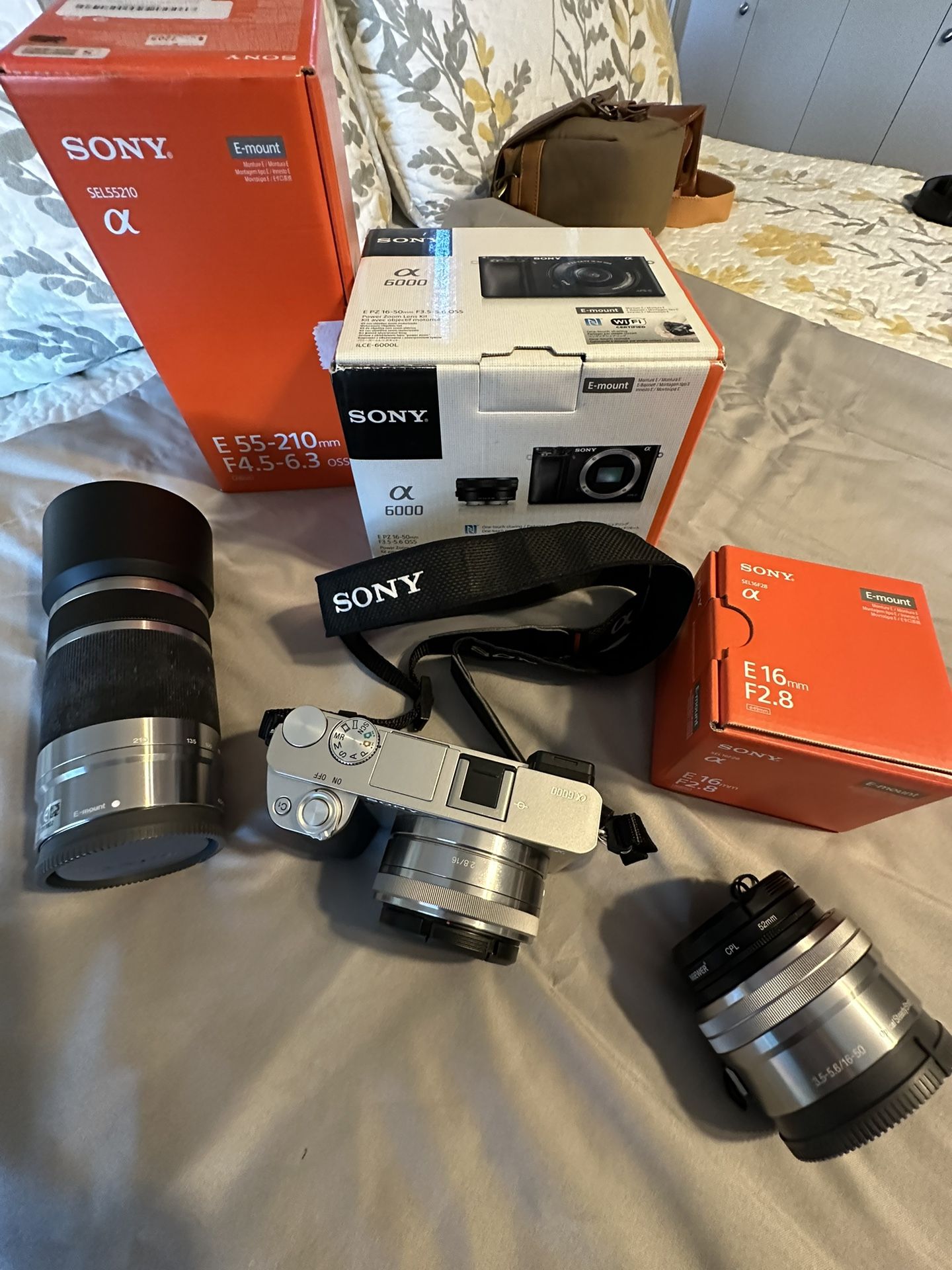 Sony A6000 Bundle Rare Graphite Silver Edition for Sale in Dallas, TX
