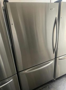 Whirlpool Bottom Freezer Stainless Steel Fridge, EnergyStar