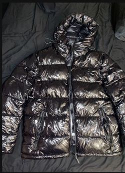 Black Shiny Puffer Size Large