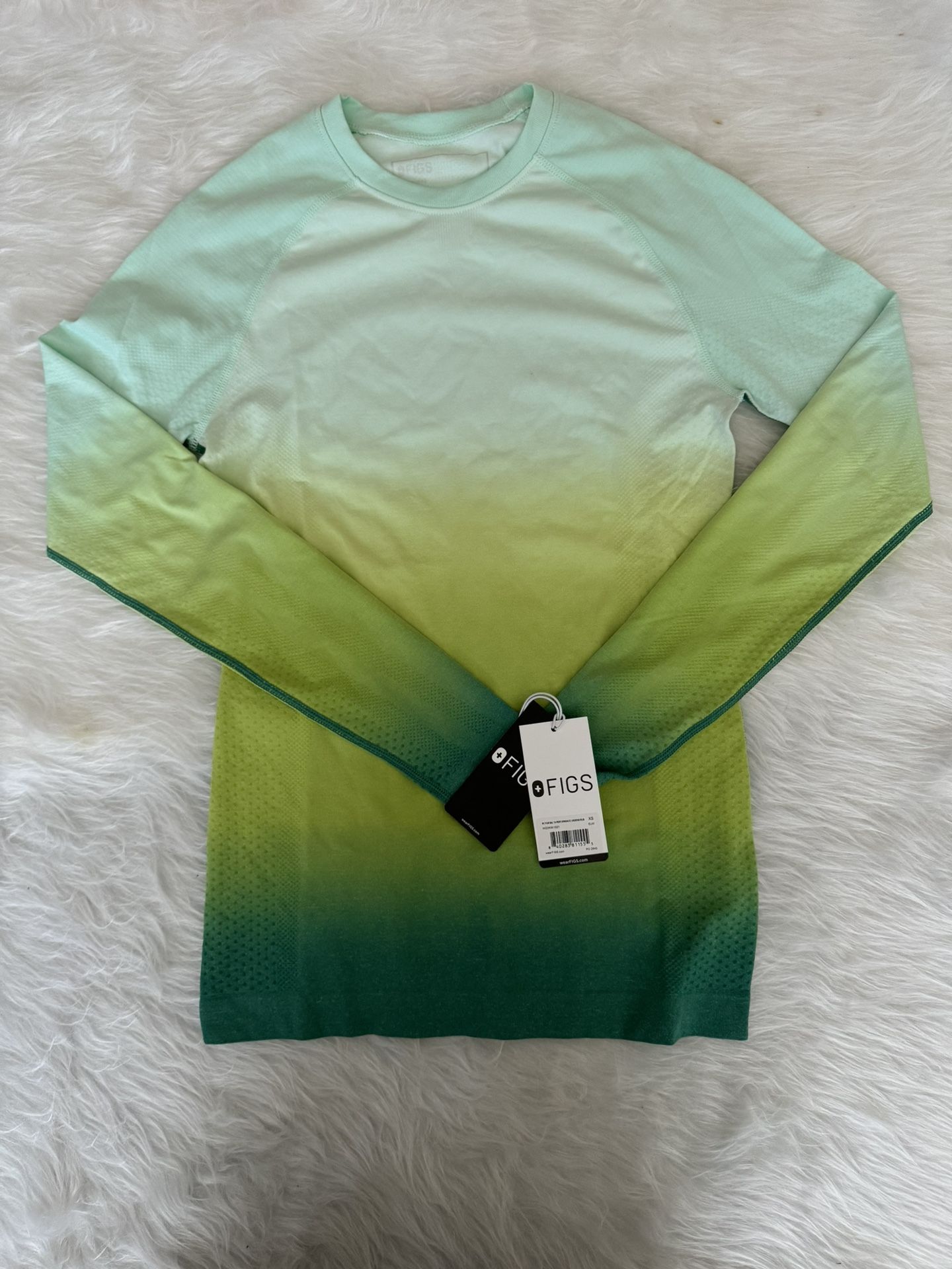 figs salta seamless longsleeve underscrub ombre XS