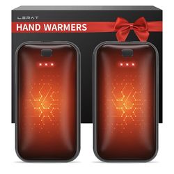 Brandnew Hand Warmers Rechargeable 2 Pack, Portable Electric Hand Warmer Max 131℉, Reusable Slim Pocket Heater Handwarmers, Gifts for Men, Women, Outd
