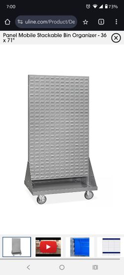 Double Sided Mobile Metal Organizers $75 ea.