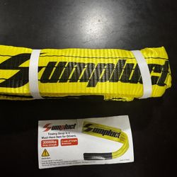 Heavy Duty 3" x 8ft Tow Strap - 30,000 lb Capacity with Reinforced Loops Fe10)