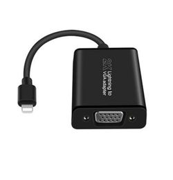 Lightning to VGA Adapter, Mobile Phone to VGA + Audio