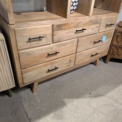 Seven Drawer Mango Wood Dresser