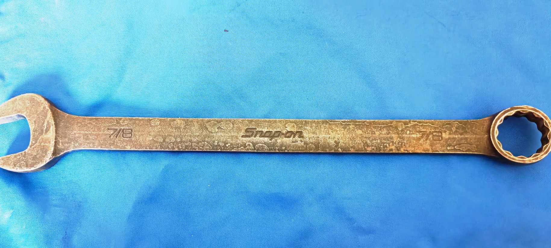 Snap-on 7/8-inch 12-Point SAE Flank Drive Combination Wrench GOEX28B Made In USA