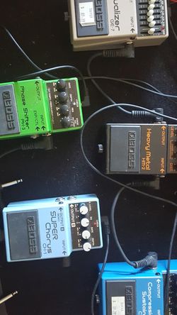 5 Bozz Guitar pedals for $300.00