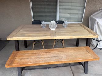 Outdoor dining table